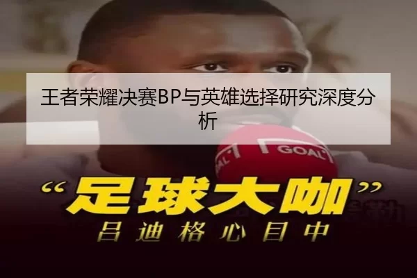 王者荣耀决赛BP与英雄选择研究深度分析
